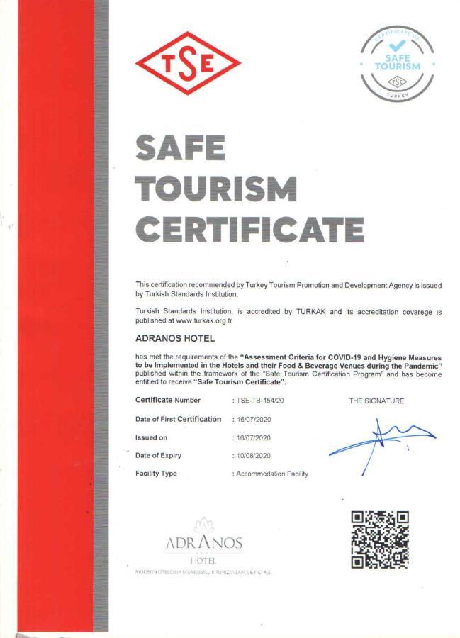Adranos Hotel Bursa Bagian luar foto